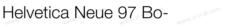 Helvetica Neue 97 Bo字体转换